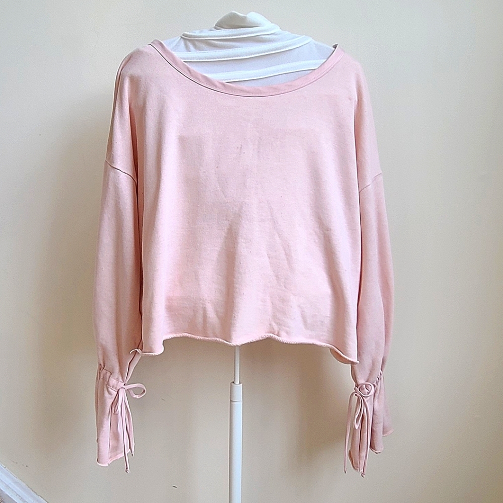 Blush Semi-Crop Sweater